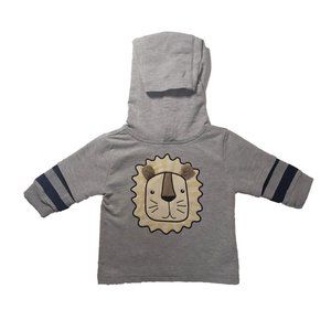 Rorie Whelan Gray Pullover hoodie With Lion Detail Size US 3/6M